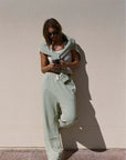 Zulu and Zephyr Fleece Sport Sweat Pant Eucalyptus
