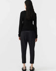 Bassike Stretch Twill Tapered Pant Black