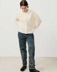 American Vintage Damsville Womens Cardigan Melange Pannacotta