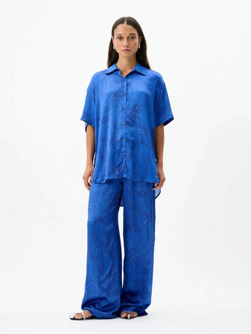 Roame Brando Shirt Palm Paradiso Bleu