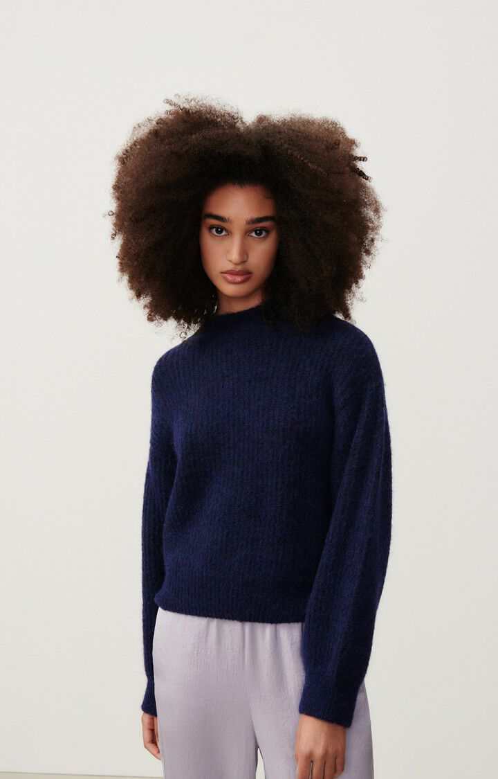 American Vintage East Womens Jumper Melange Navy