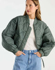 Ena Pelly Magnolia Quilted Jacket Olive