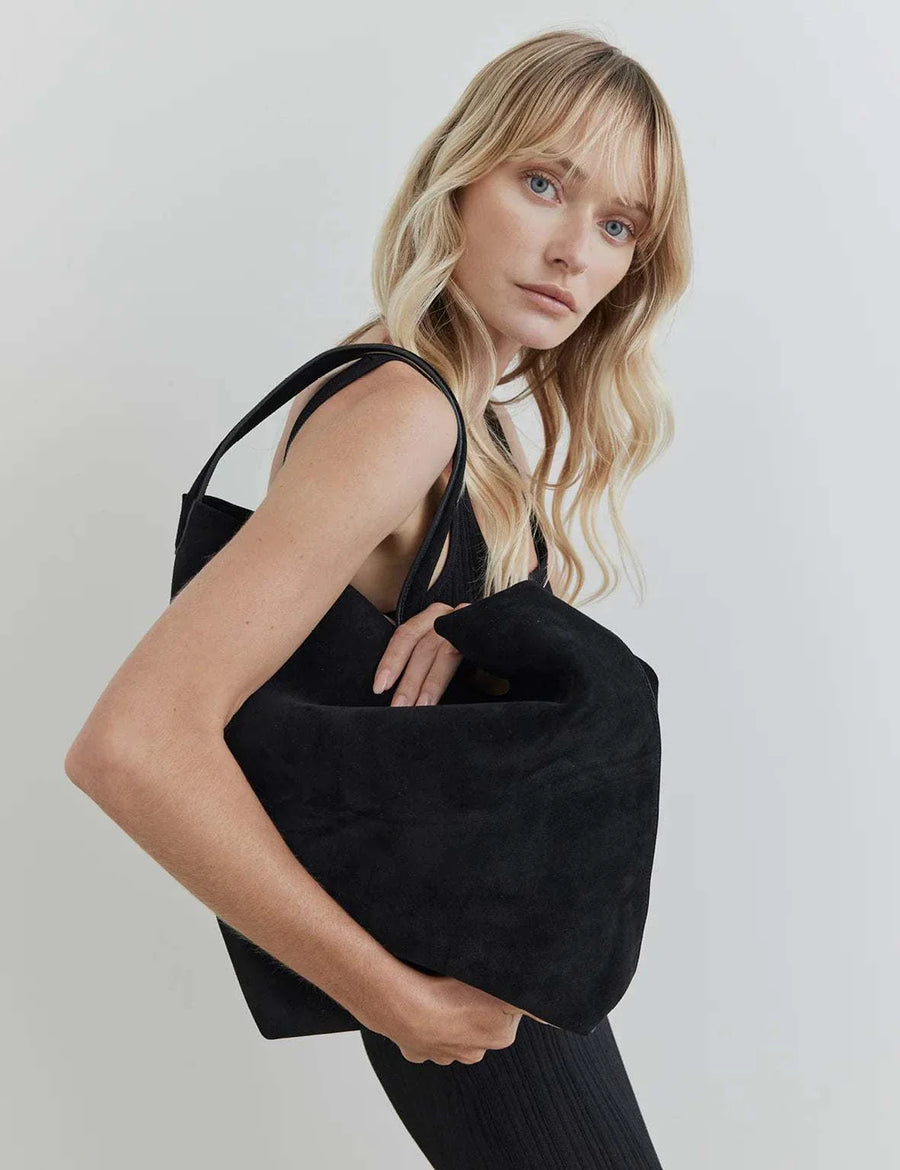 La Tribe Everyday XL Suede Bag Black