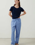 American Vintage Gamipy T Shirt Crew Neck Navy