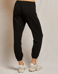 Perfectwhitetee Leah Travel Easy Sweatpant Black