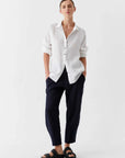 Morrison Jaxon Linen Shirt White