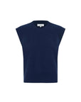 Rowie Quinn Merino Knit Vest Royal Blue