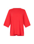 Bassike Slouch Side Step T.Shirt Hibiscus