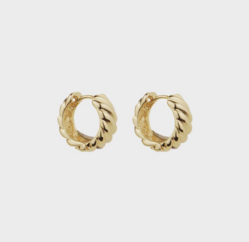 Misuzi Zoe Hoop Gold Vermeil