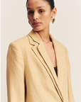 Shona Joy Wellington Double Layer Blazer Almond