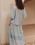 Spell Little Bird Maxi Skirt Sky