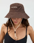Zulu and Zephyr Logo Bucket Hat Cocoa