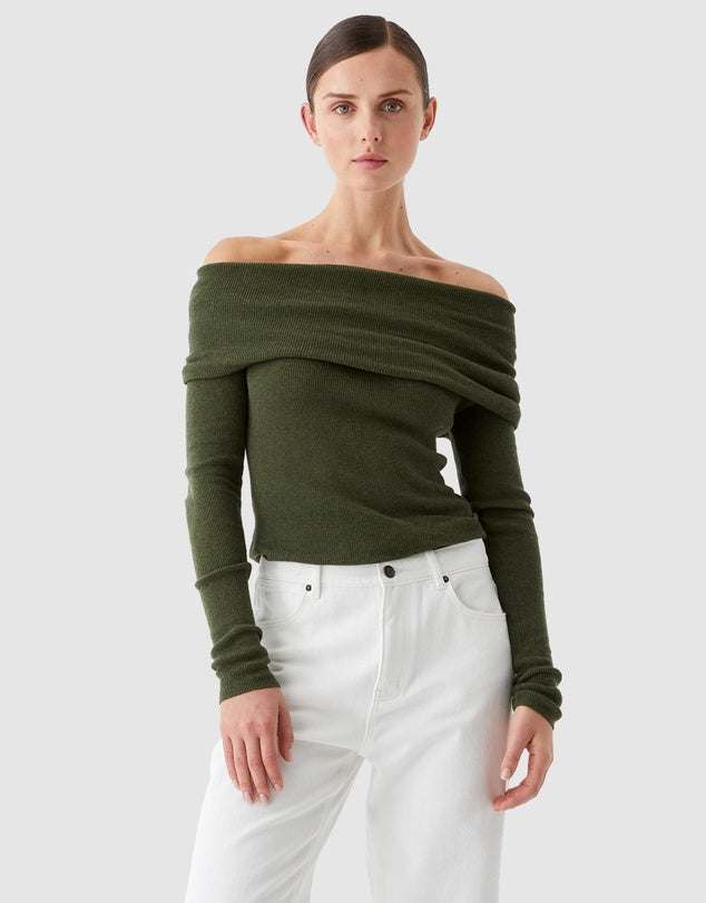 Morrison Jules Knit Pullover Moss