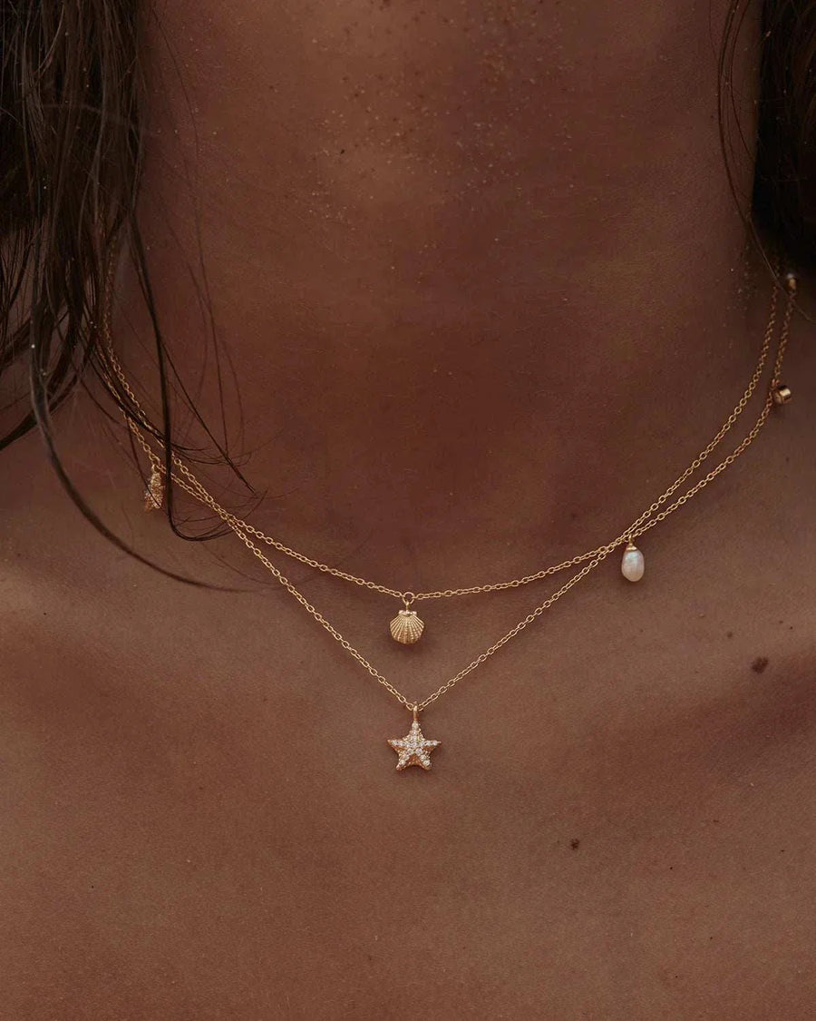 By Charlotte 18k Gold Vermeil Ocean Dreaming Choker