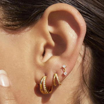 Arms of Eve Winnie Huggie Earrings Large Gold